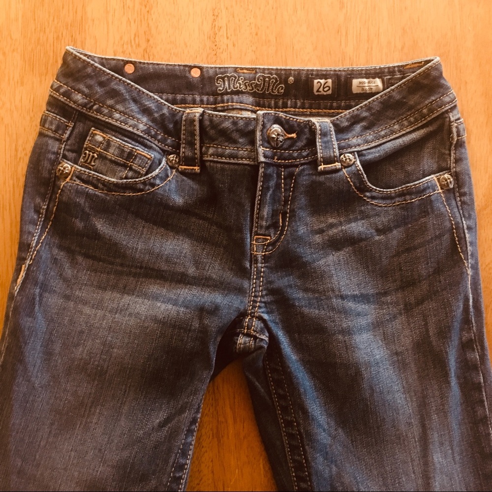 Bootcut Mid-wash Jeans